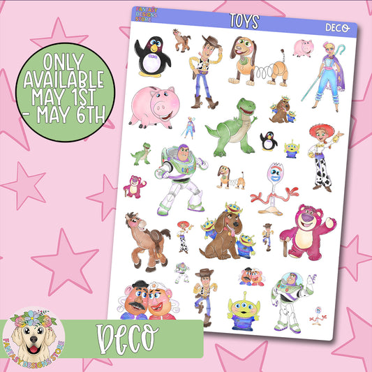 Toys Deco Sheet