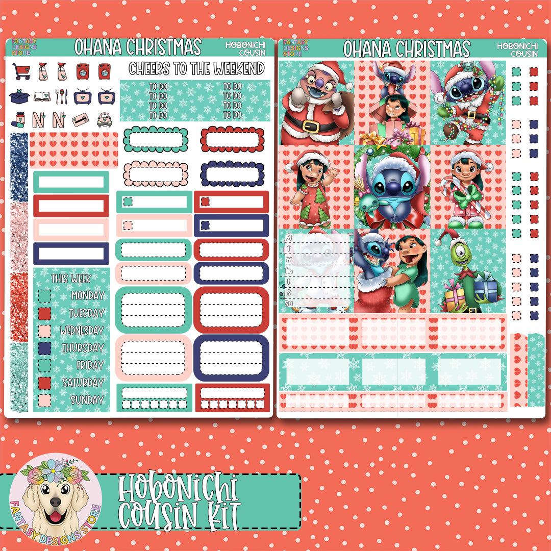 Ohana Christmas - Hobonichi Cousin Kit  - Only Available During Christmas in July