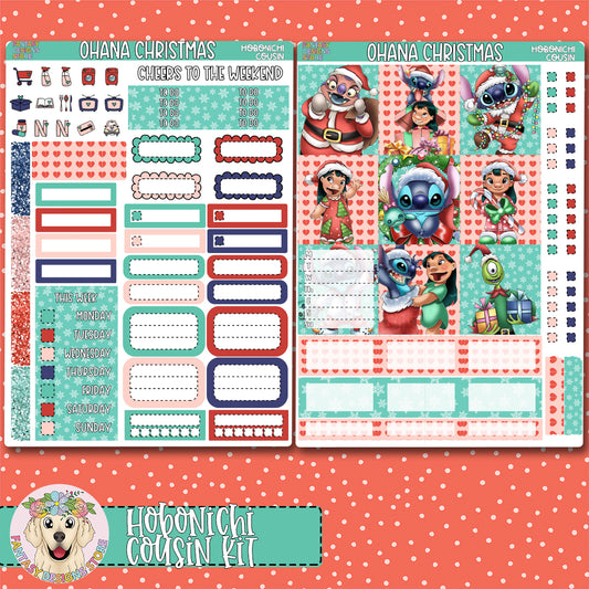 Ohana Christmas - Hobonichi Cousin Kit  - Only Available During Christmas in July