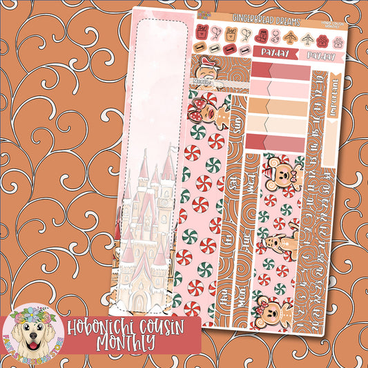 Gingerbread Dreams - Hobonichi Cousin Monthly Kit