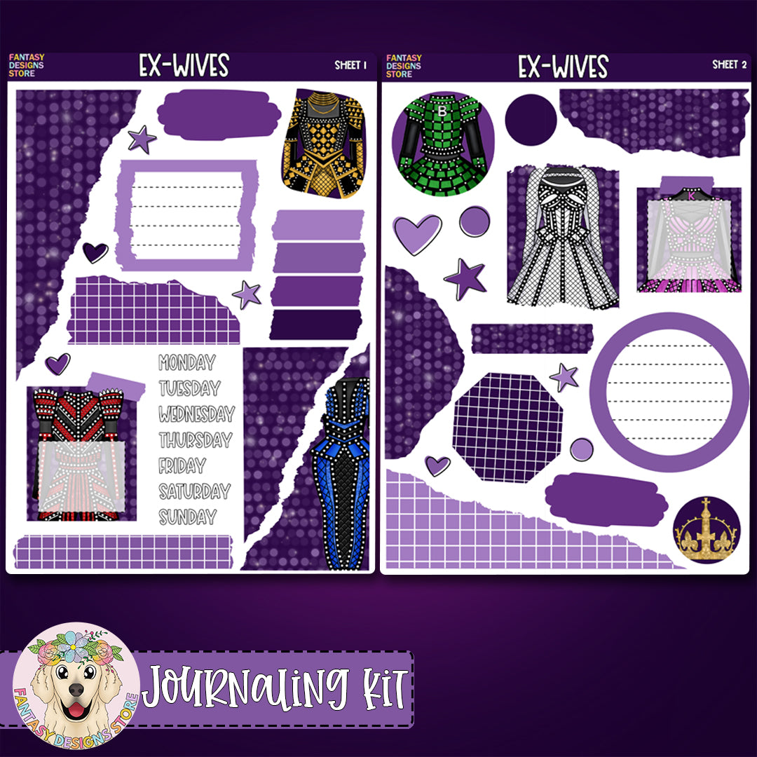 Ex-Wives - Journaling Kit – Fantasy Designs Planner Supplies