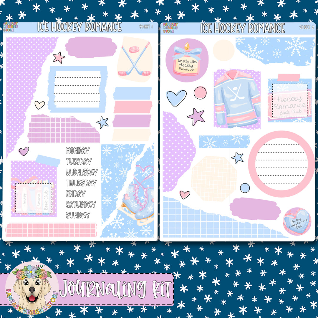 Ice Hockey Romance - Journaling Kit