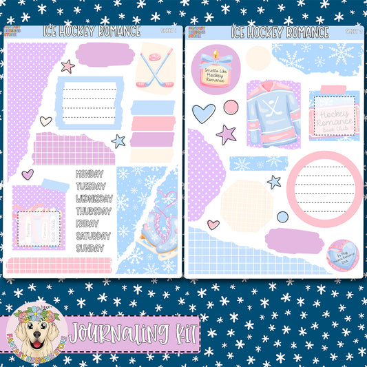 Ice Hockey Romance - Journaling Kit