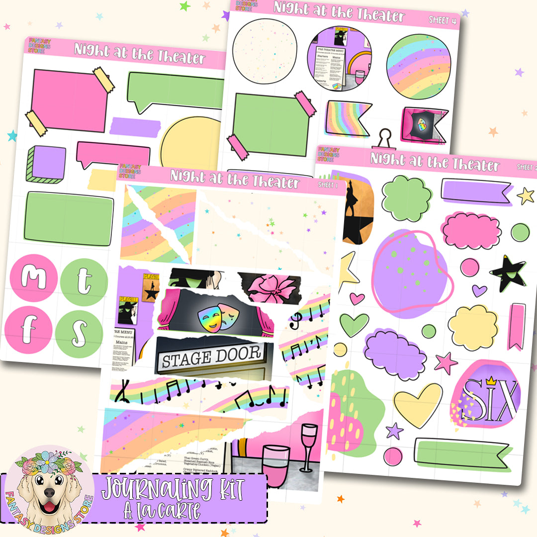 Night at the Theater - Journaling Kit - A la Carte