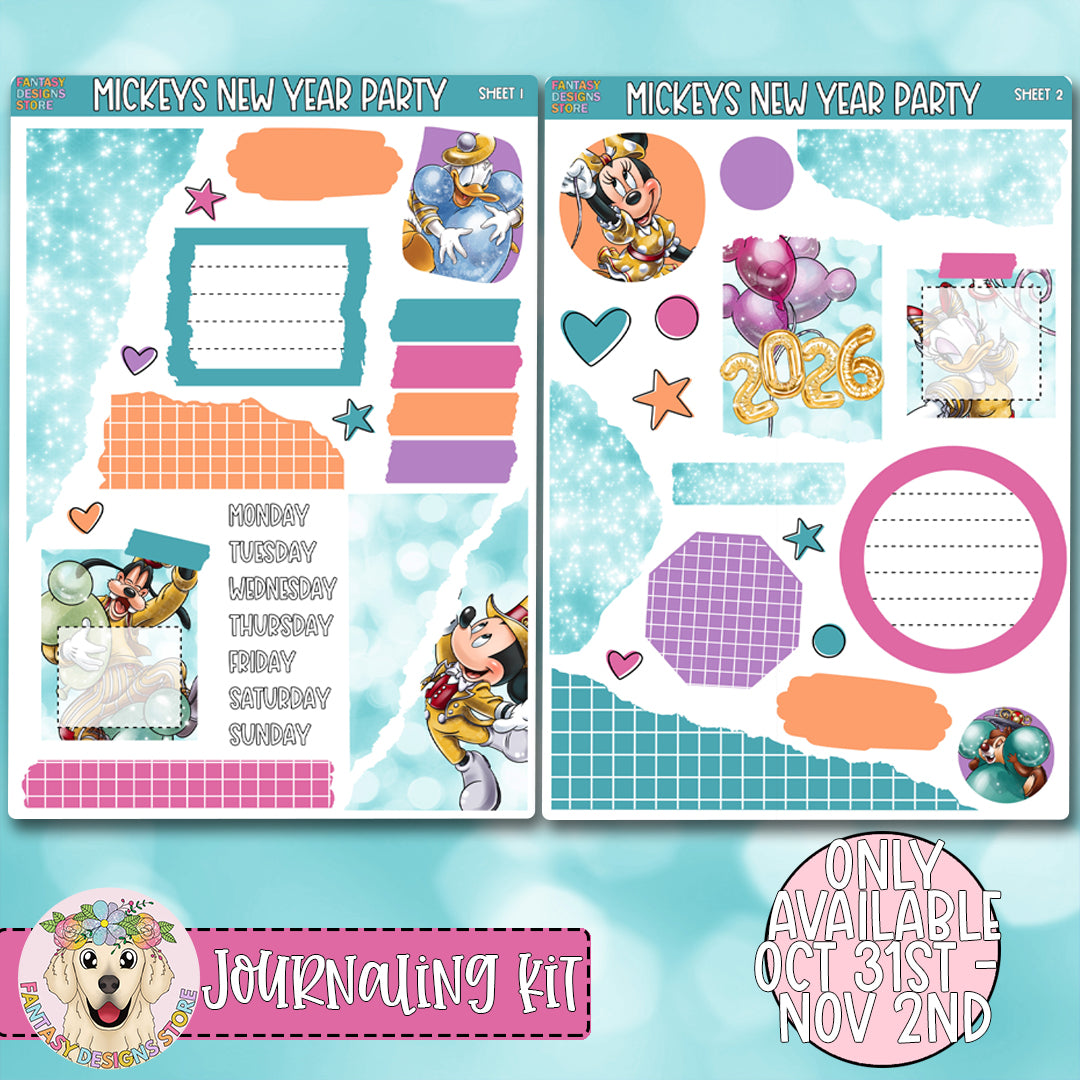 Mickeys New Year Party - Journaling Kit