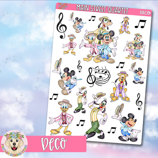 Main Street Quartet Deco Sheet