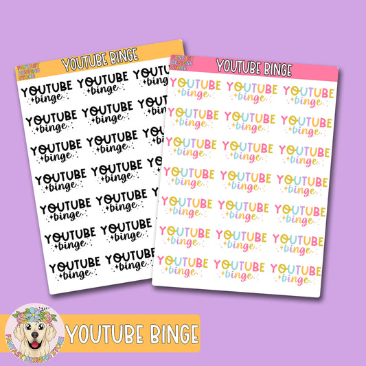 YouTube Binge Script Stickers
