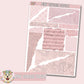 Pink Vintage Papers Deco Sheet