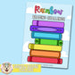 Rainbow Reading Challenge Sticker Sheet
