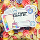 Planner Name Tag - Die Cut Sticker