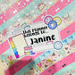 Planner Name Tag - Die Cut Sticker