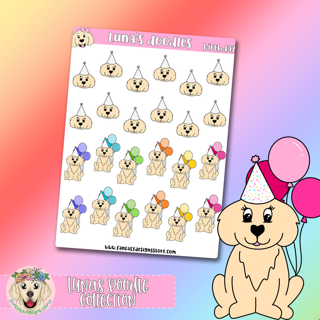 Luna's Doodles - Birthday
