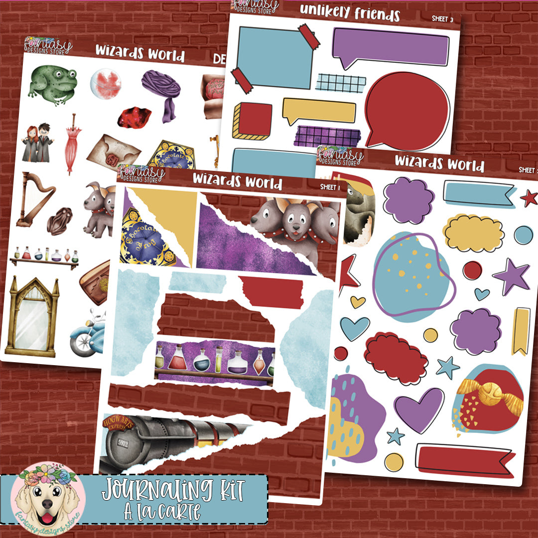 Wizards World - Journaling Kit - A la Carte